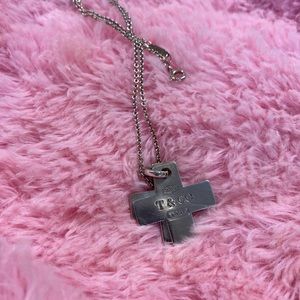 Tiffany & Co double cross necklace
